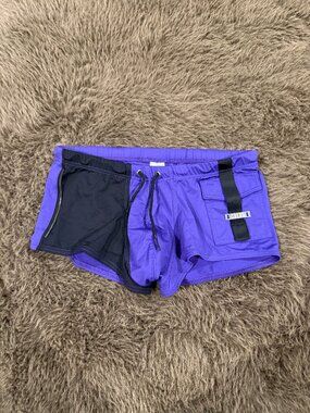 Gregg Homme Men's Swim Trunk Size Small Purple Black Like New
